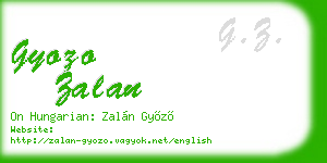 gyozo zalan business card