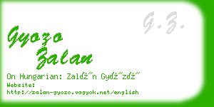 gyozo zalan business card